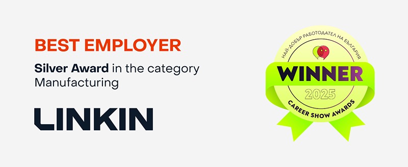 Career Show Awards 2025 graphic with LINKIN logo and Silver award text